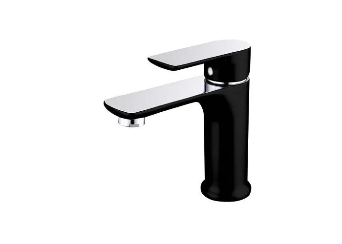 SLB1-BC-Sleek-Basin-Mixer-Black-Chrome