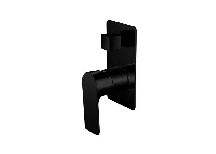 SLWD1-B-Sleek-Wall-Mixer-With-Diverter-Black