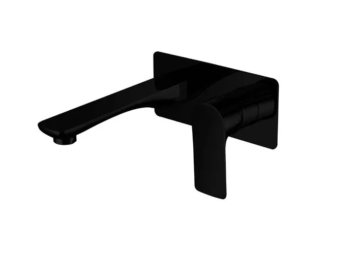 SLWS1-B-Sleek-Wall-Mixer-With-Outlet-Black